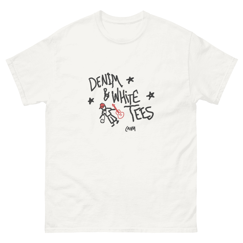 DENIM & WHITE TEES ALBUM 1 YEAR T-SHIRT